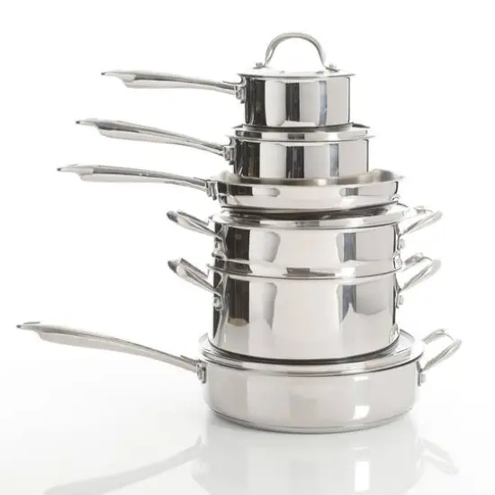 Kenmore&reg; Elite Devon 10-Piece Heavy Gauge Stainless Steel Cookware Set {10}