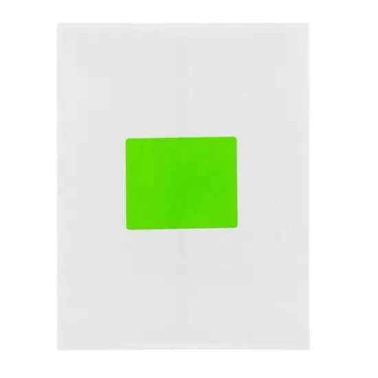 JAM Paper Adhesive Shipping Labels, 3.33" x 4" Neon Green {7}