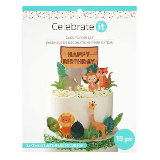 Jungle Birthday Cake Topper Set by Celebrate It&reg; {3}