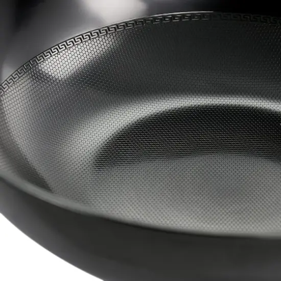 Gibson Home&reg; Debossed 13'' Black Heavy Gauge Carbon Steel Wok {3}