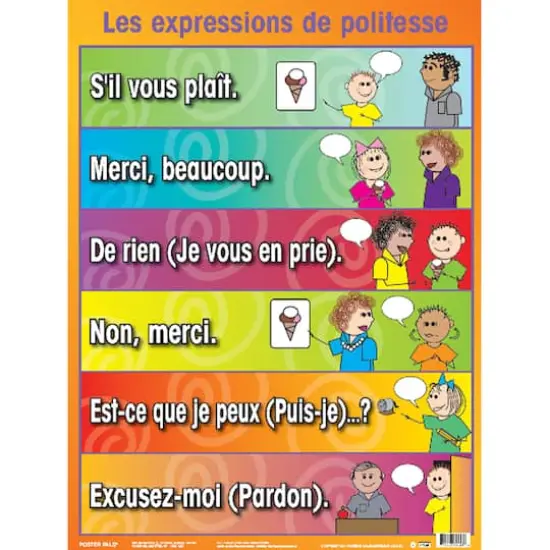 Poster Pals&reg; French Essential Classroom Posters, 7ct. {8}
