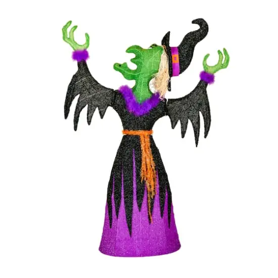 47'' Pre-Lit Cackling Green Witch Halloween D&eacute;cor {1}