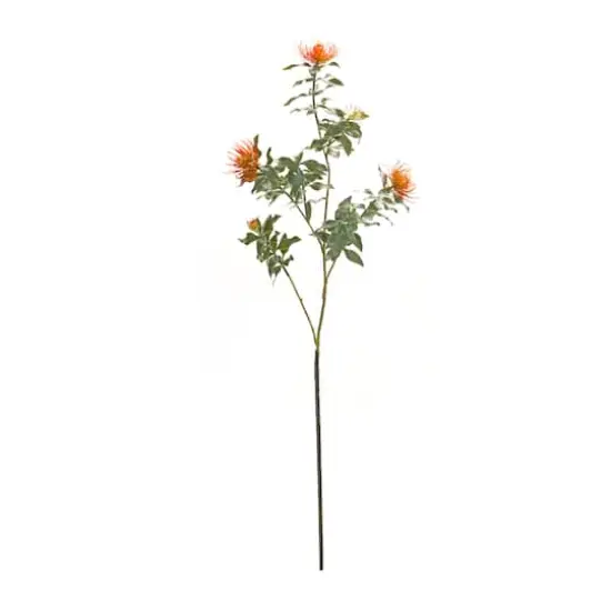 34.25" Orange Flocked Protea Sprays, 6ct. {3}