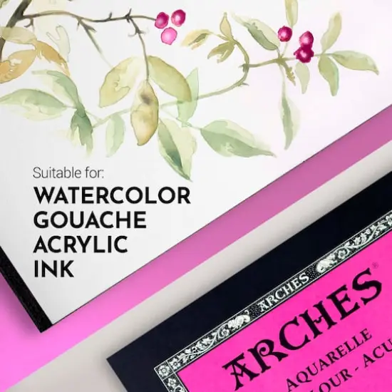 ARCHES&reg; Aquarelle 10" x 6" Hot Pressed Watercolor Travel Journal {4}