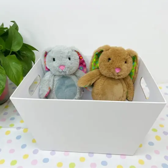 12.5" Paperboard Gift Basket by Celebrate It&trade; White {3}