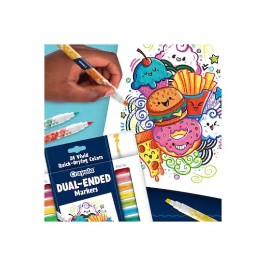 Crayola&reg; Dual-Ended Doodle Markers, 12ct. {14}