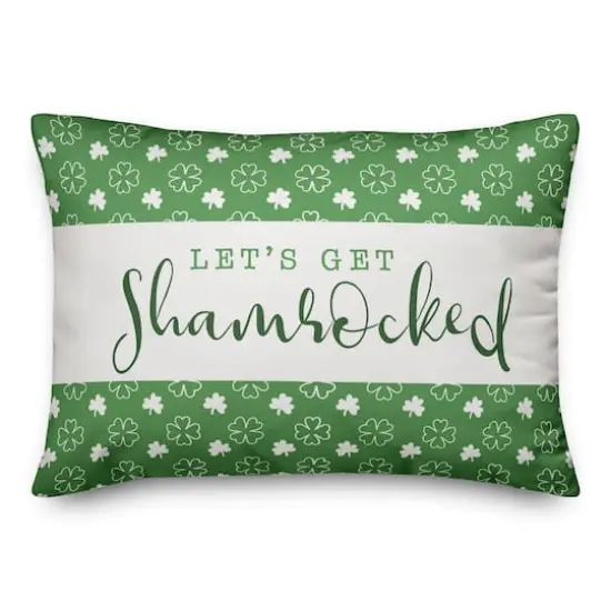 Lets Get Shamrocked Pillow 14" x 20" Throw Pillow {3}