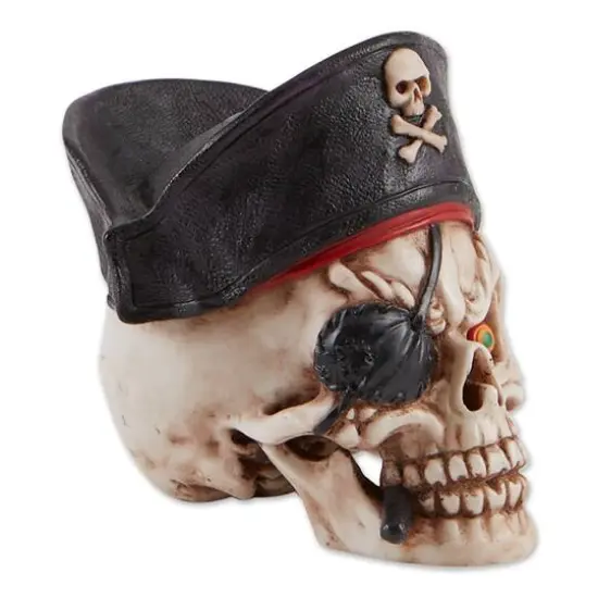 Dragon Crest Grinning Pirate Skull D&eacute;cor {3}