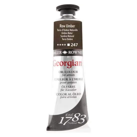 Daler-Rowney&reg; Georgian Oil Colour, 38mL 247 Raw Umber {1}