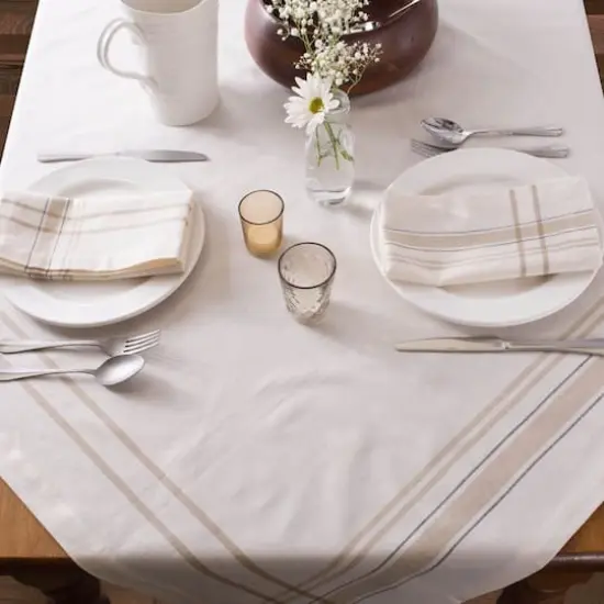 DII&reg; French Chambray Dinner Napkins, 6ct. White {5}
