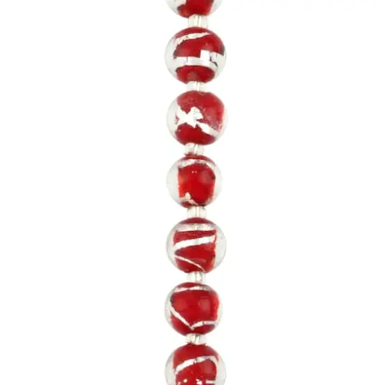 Red Lampwork Glass Stripe Beads by Bead Landing&trade; {1}
