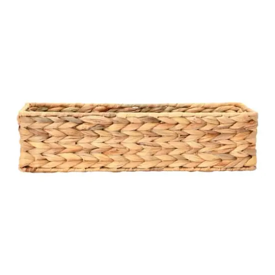 Household Essentials Water Hyacinth Rectangular Storage Basket {7}