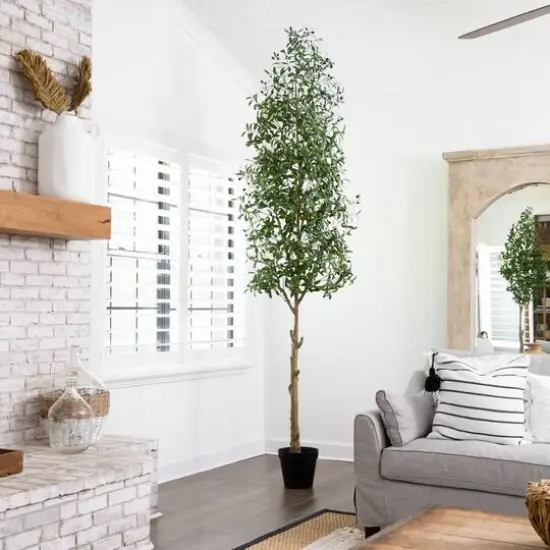 10ft. Potted Artificial Olive Tree {9}