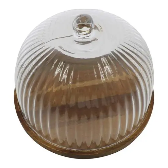 8.5" Cheese Board with Glass Cloche by Ashland&reg; {3}