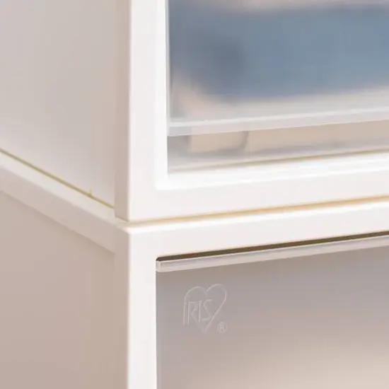 Iris&reg; White Deep Box Chest Drawer, 3 Pack {8}