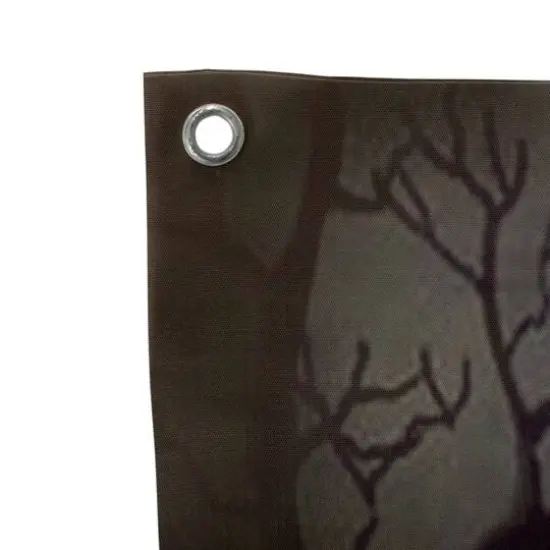 71" Scary Jack-O-Lantern Graveyard Halloween Door Decoration {3}