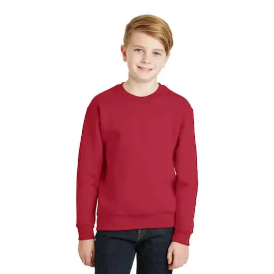 JERZEES&reg; NuBlend&reg; Crewneck Youth Sweatshirt True Red {4}