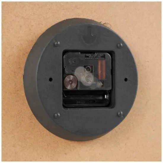 23.5" Natural Brown & Cream Tree Wall Clock {6}