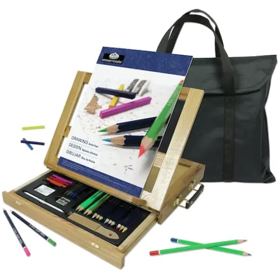 Royal & Langnickel&reg; Essentials&trade; 44 Piece Drawing Travel Easel Set {5}