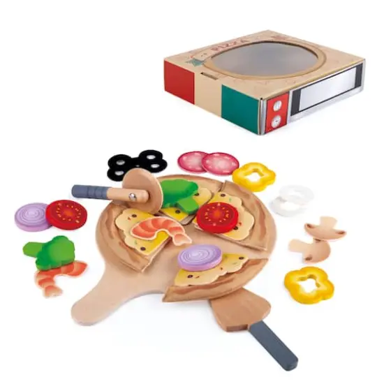 Hape Perfect Pizza Kitchen Food Playset {1}