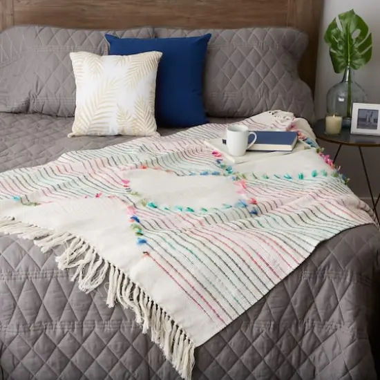 DII&reg; Multicolor Diamond Cut Throw {6}