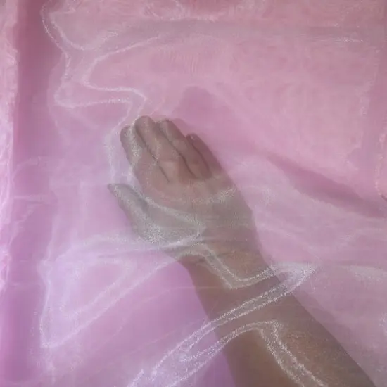 Feldman Organza Polyester Fabric Light Pink {4}