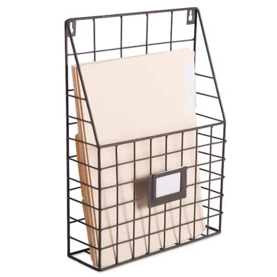 DII&reg; Farmhouse File Basket Set Bronze {6}