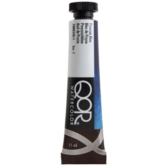 QoR&trade; Watercolor Tube, 11mL Prussian Blue {1}