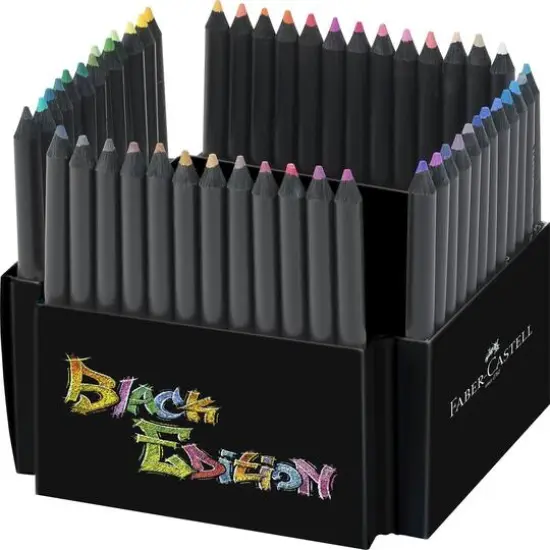 Faber-Castell&reg; 50 Color Black Edition Colored Pencils {13}