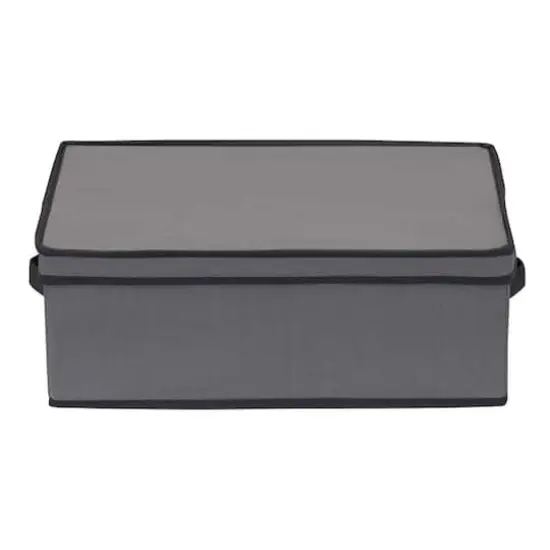 Household Essentials Glassware Storage Box Gray {6}