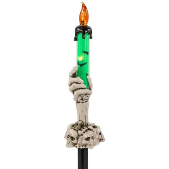 6ct. 8.5" LED Skeleton Halloween Candle D&eacute;cor {7}