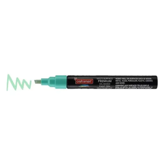 Chisel Tip Multi-Surface Premium Paint Pen by Craft Smart&reg; Peppermint {5}