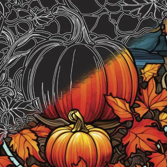 Brea Reese&trade; 9" x 12" Stained Glass Fall Scratch Art Paper Pad {5}