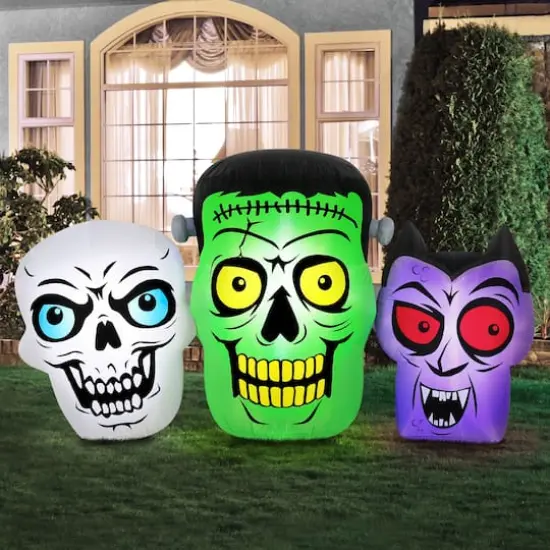 6ft. Airflowz Inflatable Halloween Monster Trio {7}