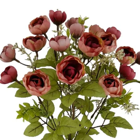 18" Ranunculus & Berry Deluxe Bush by Ashland&reg; Pink {3}