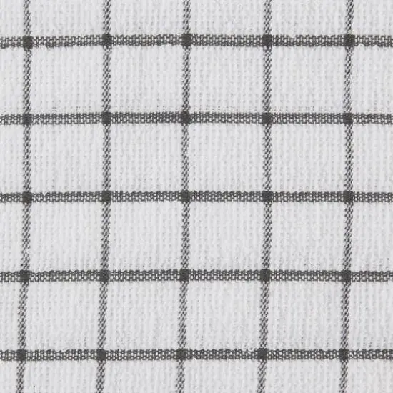 DII&reg; Mineral Gray Combo Windowpane Dishcloths, 6ct. {5}