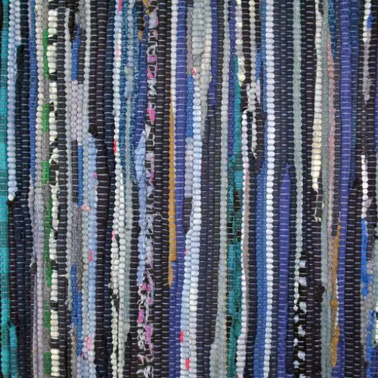 DII&reg; Multi Nautical Blue Rag Rug, 2.25ft. x 6ft. {3}