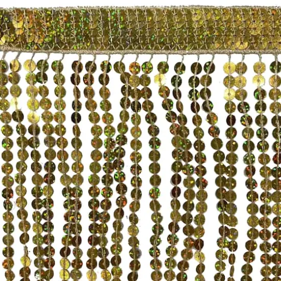 6" Sequin Fringe Trim by Celebrate It&reg; Gold {3}