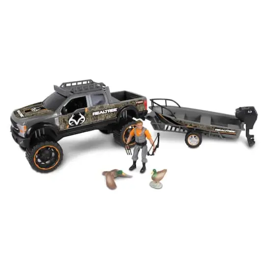 NKOK RealTree&reg; Ford Super Duty&reg; F250&reg; 1:18 Scale 10 Piece Duck Hunting Playset {1}
