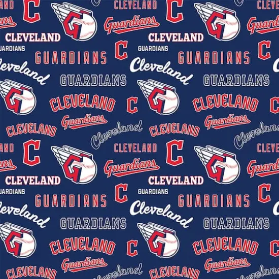 MLB Cleveland Guardians Cotton Fabric {1}