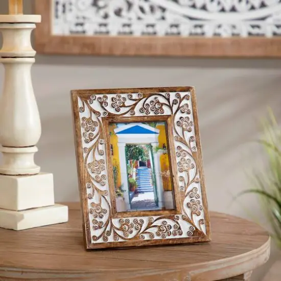 2 Pack Brown Mango Wood Natural 9" x 11" Frame {10}