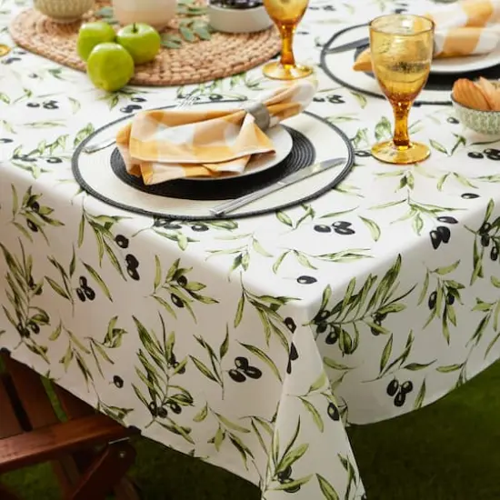 Olives Print Outdoor Tablecloth,, 60" x 84" {5}