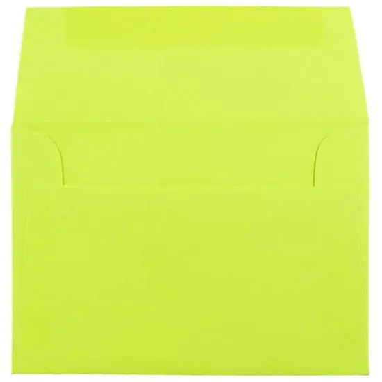 JAM Paper 3.5" x 5" A1 Colored Invitation Envelopes, 50ct. Ultra Lime Green {4}