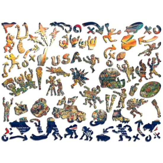 Joe Journeyman NFL Wooden Puzzle New England Patriots {3}