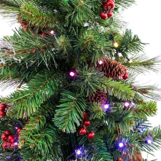 4ft. Pre-Lit Crestwood&reg; Spruce Artificial Christmas Entrance Tree, Twinkly&trade; LED Lights {6}