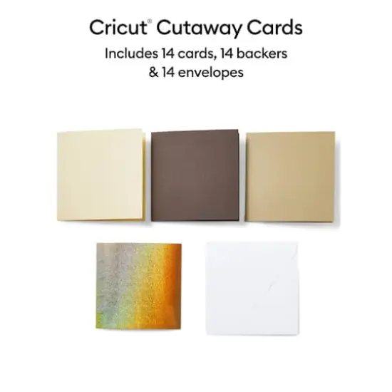 Cricut&reg; S40 Cutaway Cards, Neutrals Sampler {3}