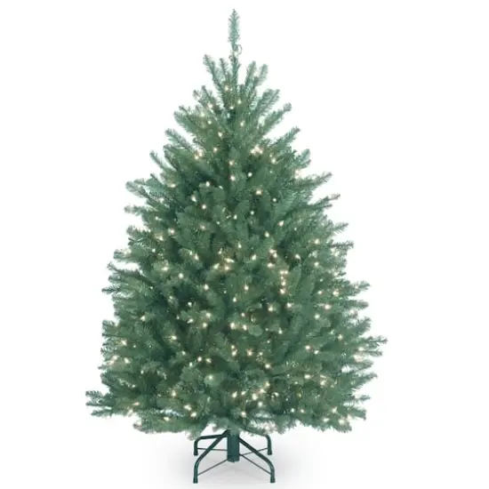 4.5ft. Pre-Lit Dunhill&reg; Blue Fir Artificial Christmas Tree, Clear Lights {1}
