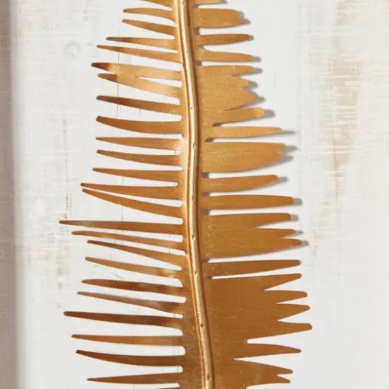 32" Gold Contemporary Floral Wall D&eacute;cor Set {6}