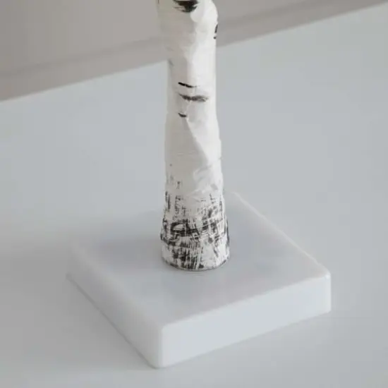 2ft. Pre-Lit White Birch Artificial Christmas Tree, Warm White LED Lights {6}