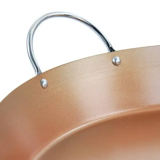 Oster Stonefire 16'' Copper Nonstick Carbon Steel Paella Pan {4}